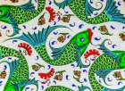 Fish design pottery-Madaba-Jordan. Art Print